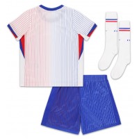 Francúzsko Vonkajší Detský futbalový dres ME 2024 Krátky Rukáv (+ trenírky)